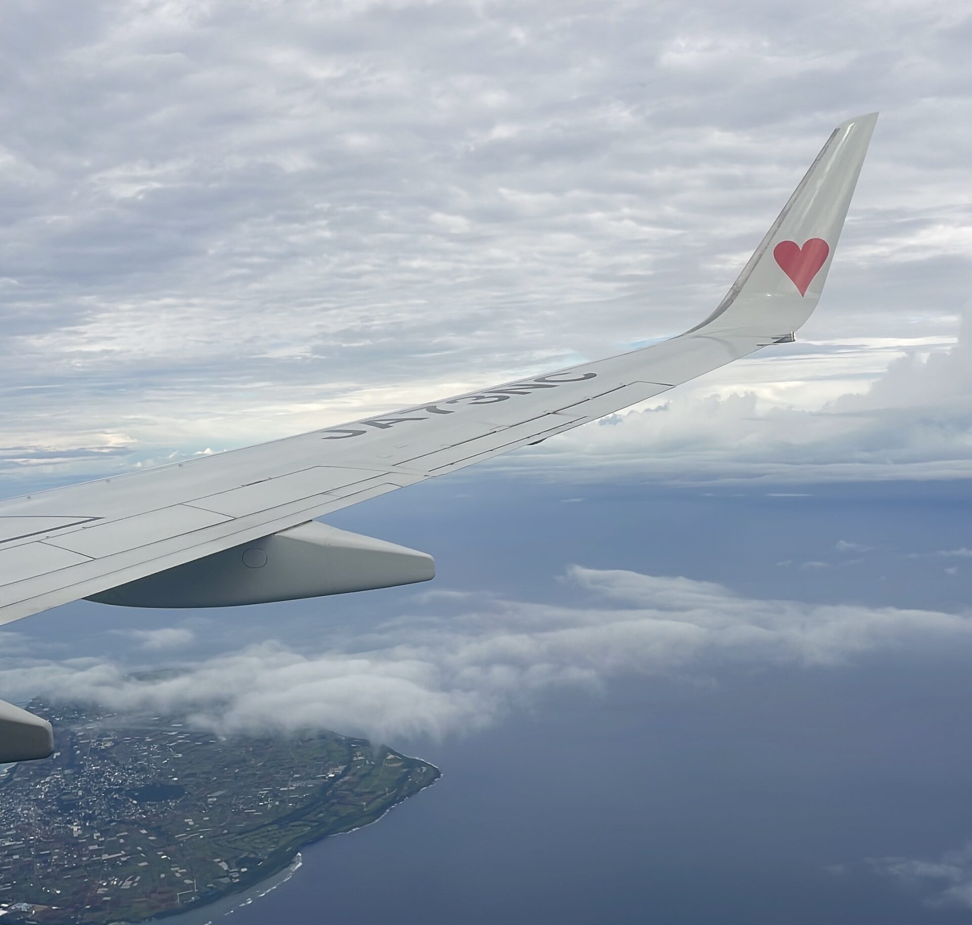 飛行機からの写真